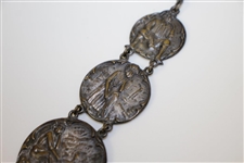 Classic Golf Themed Three Tiered Linked Medallions - Boy Golfer, Girl Golfer, & Pair