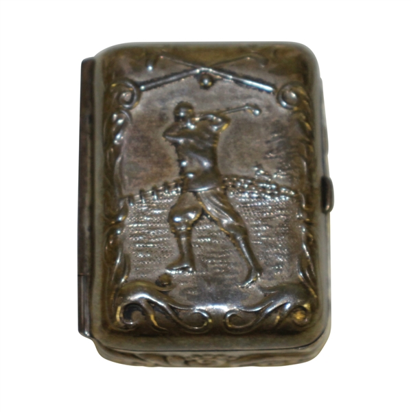 Vintage Sterling Silver Intricate Designed Match Safe