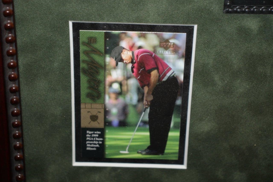 Tiger Woods Signed UDA 'The Champions Lounge' TW Renditions Framed Piece UDA