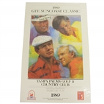 Arnold Palmer, ChiChi, Douglas, & Crampton Signed 1989 Suncoast Classic Poster JSA ALOA
