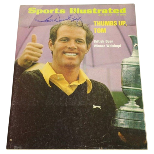 Tom Weiskopf Signed July 23, 1973 Sports Illustrated Magazine JSA ALOA