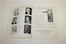 1933 PGA Championship at Blue Mound CC Program - Gene Sarazen Winner