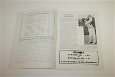 1933 PGA Championship at Blue Mound CC Program - Gene Sarazen Winner