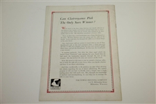 1933 PGA Championship at Blue Mound CC Program - Gene Sarazen Winner