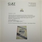 1933 PGA Championship at Blue Mound CC Program - Gene Sarazen Winner