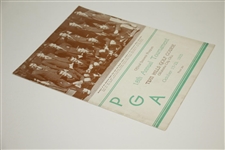 1935 PGA Championship at Twin Hills GC Program - Johnny Revolta Winner