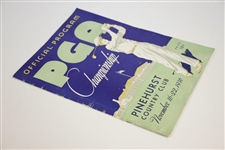 1936 PGA Championship at Pinehurst CC Program - Denny Shute Winner