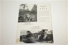 1936 PGA Championship at Pinehurst CC Program - Denny Shute Winner