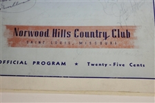 1948 PGA Championship Program - Ben Hogan Winner Signed by Walter Hagen & others JSA ALOA
