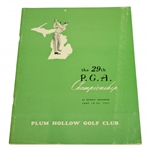 1947 PGA Championship at Plum Hollow GC Program - Jim Ferrier Winner