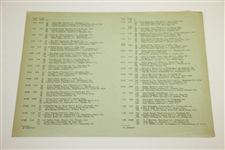 1949 US Open Championship at Medinah CC Program & Pairing Sheet - Cary Middlecoff Winner