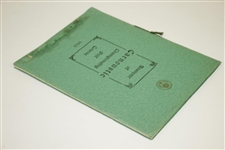 1933 Carnoustie Championship Golf Course Souvenir Program/Booklet