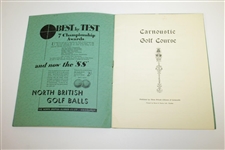 1933 Carnoustie Championship Golf Course Souvenir Program/Booklet