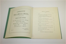 1933 Carnoustie Championship Golf Course Souvenir Program/Booklet