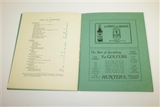 1933 Carnoustie Championship Golf Course Souvenir Program/Booklet