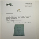 1933 Carnoustie Championship Golf Course Souvenir Program/Booklet