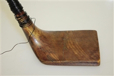 Jean Gassiat Grand Piano Large Square Wood Socket Head Putter with Square Grooved Handle