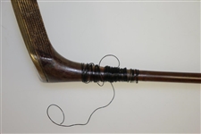 Jean Gassiat Grand Piano Large Square Wood Socket Head Putter with Square Grooved Handle