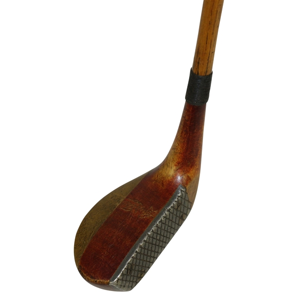 Louis Telloel Cross Hatched Face Putter with Brass Back