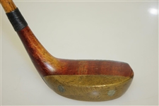 Louis Telloel Cross Hatched Face Putter with Brass Back