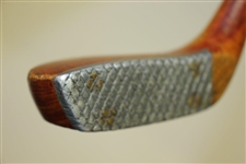 Louis Telloel Cross Hatched Face Putter with Brass Back