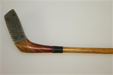 Louis Telloel Cross Hatched Face Putter with Brass Back