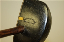 Kempshall MFG Willie Dunn Jr Mallet Headed Center Shafted Putter w/ Brass Face Black Pyralin