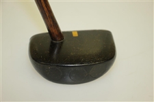 Kempshall MFG Willie Dunn Jr Mallet Headed Center Shafted Putter w/ Brass Face Black Pyralin