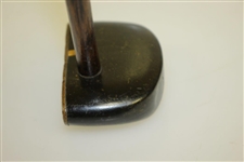Kempshall MFG Willie Dunn Jr Mallet Headed Center Shafted Putter w/ Brass Face Black Pyralin