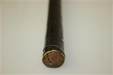 Kempshall MFG Willie Dunn Jr Mallet Headed Center Shafted Putter w/ Brass Face Black Pyralin