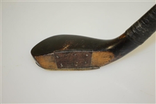 Circa 1860-1880 Tom Morris Long Nosed Play Club Beech with 'T. Morris' Head Stamp