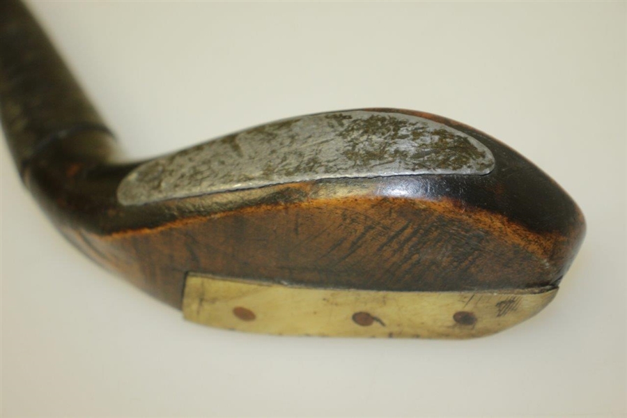 Circa 1860-1880 Tom Morris Long Nosed Play Club Beech with 'T. Morris' Head Stamp