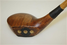 Circa 1920's MacGregor Yardsmore X-A Series Fancy Face Wood - Pat. Pending Lead Back Weight