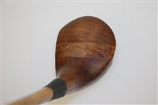 Circa 1920's MacGregor Yardsmore X-A Series Fancy Face Wood - Pat. Pending Lead Back Weight