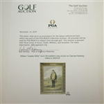 William Caddie Willie Gunn Bruntsfield Links Acrylic on Canvas Painting - Gifted to WGHOF