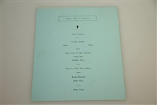 1933 Ryder Cup Testimonial Dinner Menu to American Team - Hotel Roosevelt