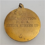Rod Munday's 1962 Philadelphia Section P.G.A. Senior Runner-Up Medal
