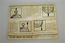 Vintage GofSkor Golf Hand Counter in Original Box with Instructions