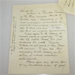 Author P.A. Vaile 1932 4 Page Handwritten Letter - Rod Munday Collection JSA ALOA