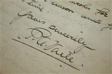 Author P.A. Vaile 1932 4 Page Handwritten Letter - Rod Munday Collection JSA ALOA