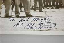 Craig Wood & Byron Nelson Signed Original Photo of the Three to Rod Munday JSA ALOA