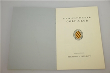 Frankfurter Golf Club Program/Booklet - The Rod Munday Collection