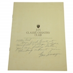 Gene Sarazen Signed Japanese 'Gene Sarazen Jun Classic' 1978 Program JSA ALOA