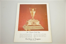 1961 Canadian Open Championship at Niakwa CC Program & Series Ticket - Rod Munday Collection