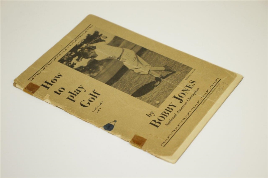 Bobby Jones 1929 'How To Play Golf' Golf Booklet