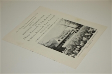 1953 French Post-Ryder Cup Exhibition Program - Golf de St. Cloud