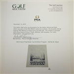 1953 French Post-Ryder Cup Exhibition Program - Golf de St. Cloud