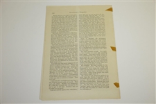 Harry Vardon 1914 Everybody's Magazine Article 'What's Wrong with American Golf?'