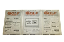 Thirteen 1914 Golf Illustrated Magazines - September, October, November, & December