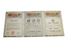 Thirteen 1914 Golf Illustrated Magazines - September, October, November, & December
